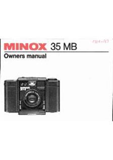Minox 35 MB manual. Camera Instructions.
